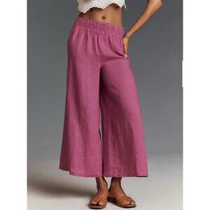 Anthropologie Pink Wide Leg Pants